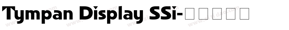 Tympan Display SSi字体转换